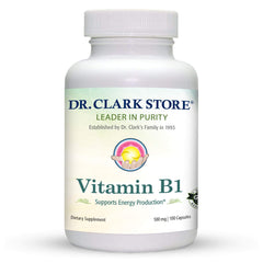 Vitamin B1 Dietary Supplement 500mg - 100 Capsules
