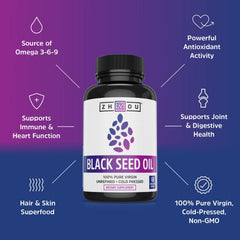 Black Seed Oil Dietary Supplement- 60 Vegetarian Capsules