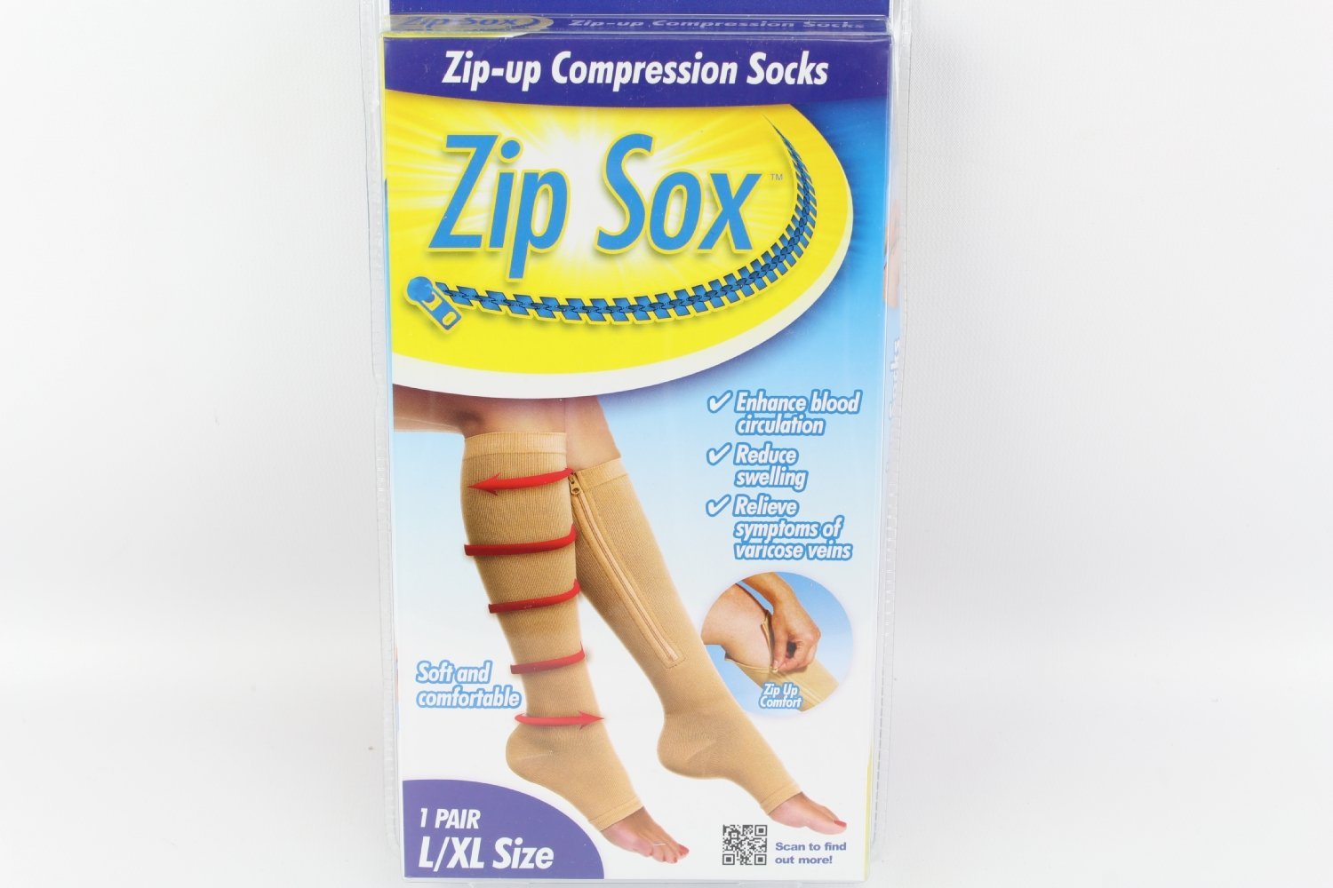 Pair Of Zip-Up Compression Socks - Telemall UAE
