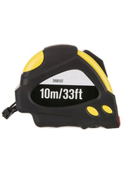 Auto Retract Measuring Tape Yellow And Black 10m