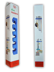 Wall Mounted ABS Mop And Broom Holder Grey - Telemall UAE