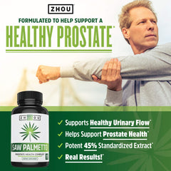 Saw Palmetto Supplement For Prostate Health Complex - 100 Capsules