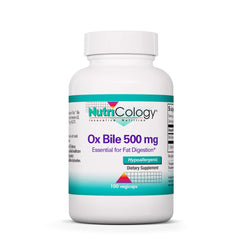 Ox Bile Dietary Supplement 500mg - 100 Veg Capsules