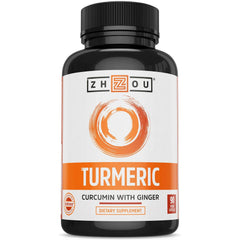 Turmeric Curcumin And Ginger Supplement - 90 Vegetable Capsules