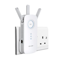 TP-Link AC1750 Universal Dual Band Range Extender, Broadband/Wi-Fi Extender, Wi-Fi Booster/Hotspot with 1 Gigabit Port and 3 External Antennas, Built-in Access Point Mode, UK Plug (RE450)