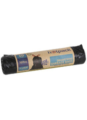 Hotpack Drawstring Garbage Bags Roll 227 L 10 Pieces