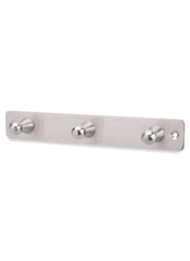 Three Hook Rack Stainless Steel
