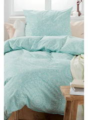 Renforce Duvet Set 135 H x 200 L cm Mint