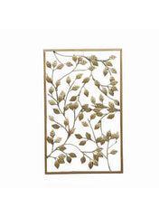 Framed Ulrich Metal Wall Decor Gold 56 X 36 Cm