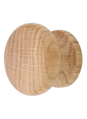 Hettich Oak Lacquered Furniture Knob 35mm