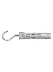 Nylon And Steel Universal Wall Plug And S-Hook Pack 6 x 30mm 4Pcs