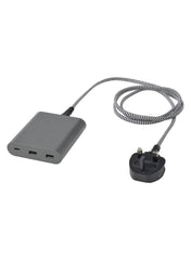 40 Watt Usb Charger Dark Grey