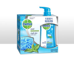 Dettol Cool Anti-Bacterial Body Wash With Puff 500 millimeter