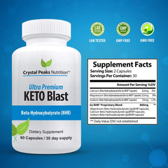 Ultra Premium Keto Blast Dietary Supplement - 60 Capsules