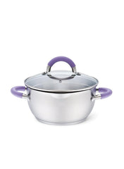 Annette Stainless Steel Stockpot W/Glass Lid 18cm