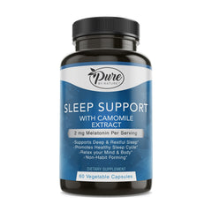 Sleep Support With Camomile Extract Dietary Supplement - 60 Capsules