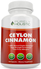 Ceylon Cinnamon Dietary Supplement - 150 Capsules