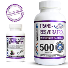 Trans Resveratrol Dietary Supplement - 60 Vegetarian Capsules