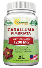 Caralluma Fimbriata Max Strength Supplement 1200 Mg - 180 Capsules