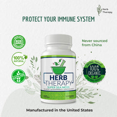 Sea Moss Plus Sea Moss Bladder wrack Burdock Root Dietary Supplement - 100 Capsules