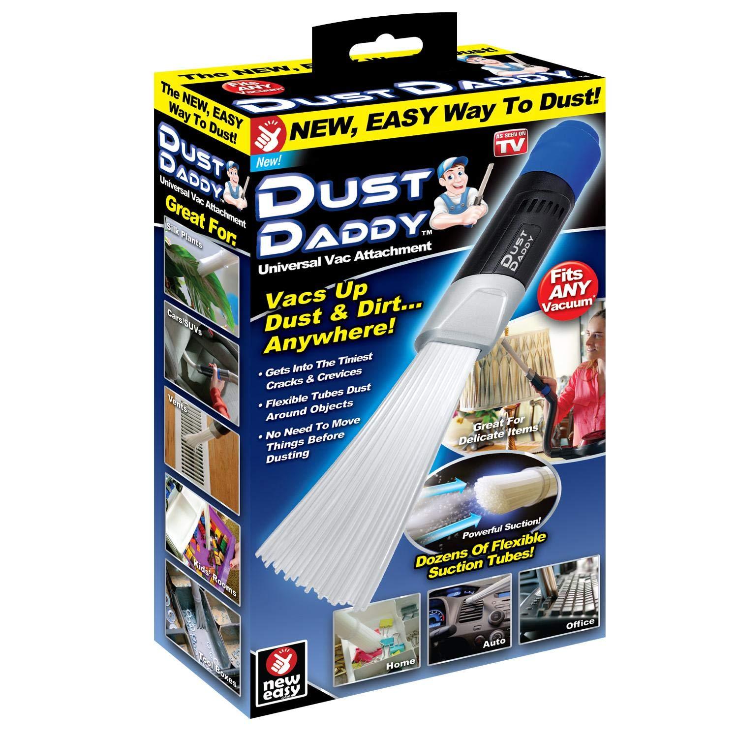 Universal Vacuum Cleaning Brush Blue/Black/White 7.8 x 3.3 x 1.9inch - Telemall UAE