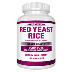 Red Yeast Rice Dietary Supplement - 120 Capsules