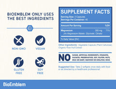 Triple Magnesium Complex Supplement - 90 Vegetarian Capsules