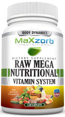 Body Dynamics Raw Mega Nutritional Vitamin System - 120 Caplets