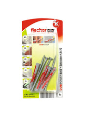 Fischer DuoPower Plug With Screw 6 x 50 S Pack 4Pcs