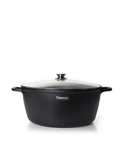 Fissman Greta Induction Aluminium Stockpot With Glass Lid