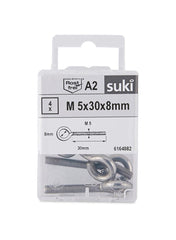 A2 Eye Bolts M5 X 30 Mm Pack Of 4