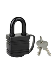 Steel Pad Lock Black