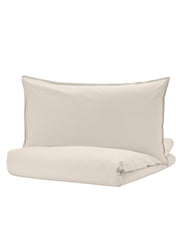 Duvet Cover And 2 Pillowcases Light Grey Beige 240x220cm