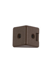 Hettich Plastic Universal Corner Connector With Cap 23 x 23 x 24mm Brown