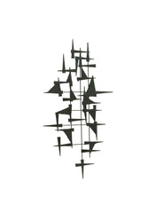 Efrem Metal Wall Decor Black 104 X 52 Cm