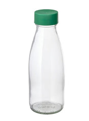 Water Bottle Clear Glass Green 500 Ml