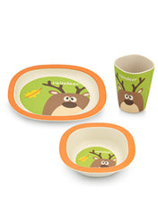 Bamboo Fibre Kids Dinner Set 3 Pc