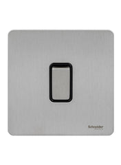 Ultimate Screwless Flat Plate Rocker Switch 1 Gang 2 Way 16Ax 230V GU1412BSS