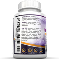 Resveratrol 1200Mg - 60 Capsules