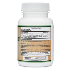 Citrus Bergamot 500 mg Dietary Supplement 60 Capsules