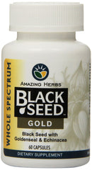 Black Seed Gold With Goldenseal And Echinacea Dietary Supplement - 60 Capsules