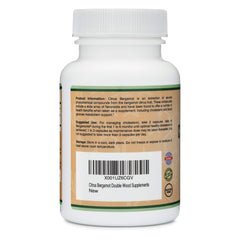 Citrus Bergamot 500 mg Dietary Supplement 60 Capsules