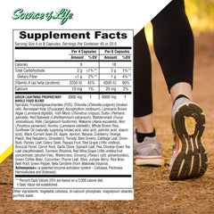 Source Of Life Green Lightning Power Packed Dietary Supplement 180 Veggie Capsules