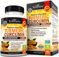 Turmeric Curcumin 1500Mg Dietary Supplement - 90 Capsules
