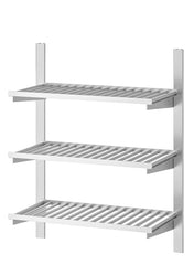Suspension Rail With Shelves Stainless Steel