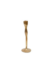 Faceted Aluminum Taper Candle Holder