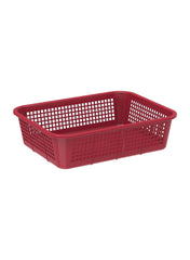 Small Fruit Tray Storage Basket Dark Red 32 X 23 X 9Cm