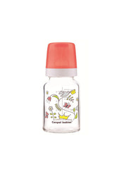 Happy Garden Baby Glass Feeding Bottle Red 120ml 42/202