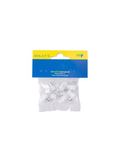 MKATS Shelf Holder Pin Pack Of 10 White
