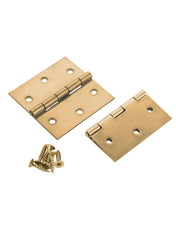 Galvanized Steel Angular Hinge Pack 2.8 x 3cm 2Pcs